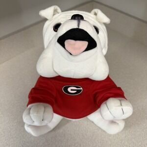 UGA English Bulldog University of Georgia Mascot Stuffed Animal Plush *RARE* 12"